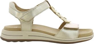 Ara Dames Platina Platte Schoenen - Dames - Sandalen - Geel - 42 EU - Schoenen