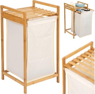 OEM Cesta De Ropa O Juguetes De Bamb&uacute; Hanoi, 1 Compartimento