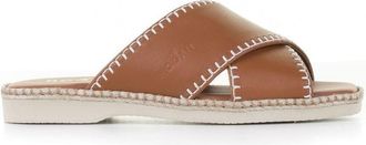 Hogan Crossover Strap Open-toe Sandals