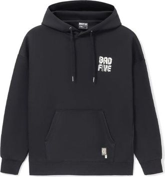 Li-Ning BADFIVE Limited Series Loose Pullover Hoodie Black AWDS131-4