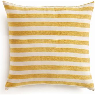 Napa Home & Garden Grant Square Indoor-Outdoor Pillow 24 in Yellow at Nordstrom, Size 24X24