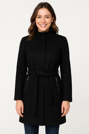 Vero Moda Kurzmantel VERO MODA VMBLASSJESSY AW WOOL JACKET GA LCS, Damen, Gr. XS, schwarz, Web, Obermaterial: 64% Polyester, 30% Wolle, 6% Nylon, unifarben, Po-