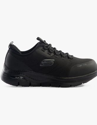 Skechers Womens Skechers Work 108075EC ARCH FIT SR - EBINAL Womens Safety Trainers Black - Size: 3.5