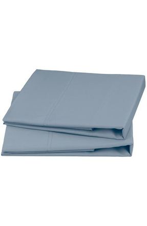 California Design Den Set of 2 Pillowcases - Signature Comfort 100% Egyptian Cotton Sateen in Blue Hydrangea at Nordstrom, Size Standard