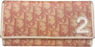 Dior Pre-owned Vintage Wallet - Dames - Vintage Accessoires - Roze - ONE Size - Leer - Vintage