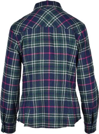 Max & Co. Womens Long Sleeve Plaid Shirt - Dark Blue Cotton - Size EU 36 (Womens)
