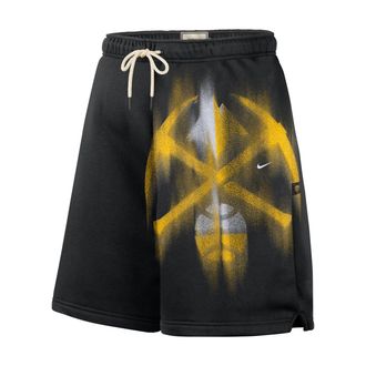 Nike Mens Denver Nuggets Standard Issue Fleece Basketball Shorts in Black | IQ1476-010