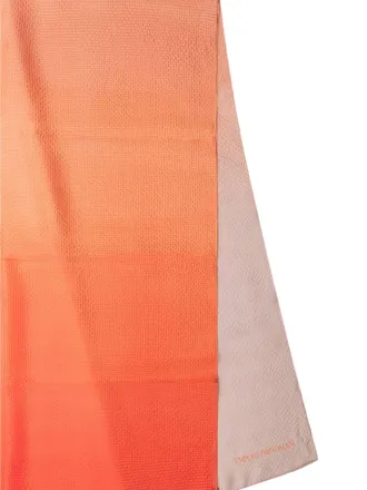 Emporio Armani Gradient Knit Scarf - Orange