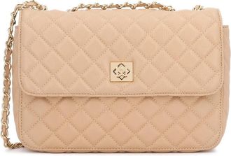 Kazar Vidia Gewatteerde Leren Handtas - Dames - Schoudertassen - Beige - ONE Size - Leer - Tassen