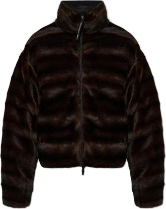 Balenciaga Ski Reversible Puffer - Dames - Jassen - Bruin - XS - Leer - Jassen