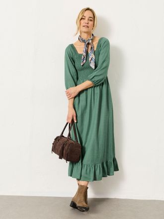 Fat Face FatFace Adele Green Regular Midi Dress