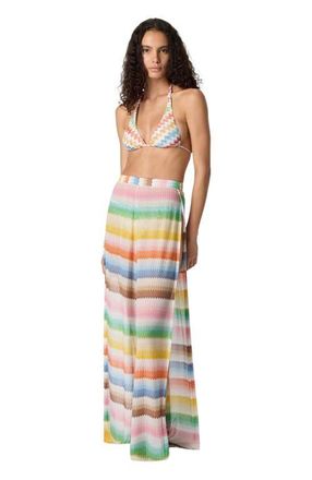 Missoni Beach Cover-up Pants With D&eacute;grad&eacute; Zigzag Pattern And Slits in Multicoloured at Nordstrom, Size 42 It
