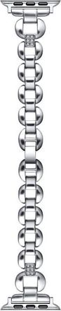 Posh Tech Joy Stainless Steel Apple Watch Watchband in Silver at Nordstrom, Size 44Mm