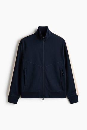 H&M Regular Fit Track Jacket With Drymove in Dark Blue at Nordstrom, Size X-Large