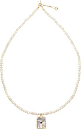 Doroth&eacute;e Sausset Nacre Parel Hanger Ketting Thali - Dames - Kettingen - Geel - ONE Size - Accessoires