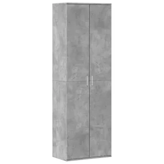 vidaXL Vidaxl - Aparador Alto Madera De Ingenier&iacute;a Gris Hormig&oacute;n 60x35x180 Cm