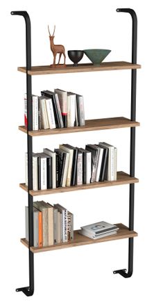 ebuy24 Ebuy24 - Colgante De Estante De Madera Vcm Estante De Ahorro De Espacio Dimensiones: Al. 150 X An. 64 X T. 20 Cm Colgante Elegante Estante De Almacena