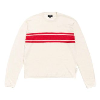 St&uuml;ssy Lightweight Striped Sweater Bone 117297-BONE