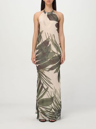 Hanita Halterneck Maxi Jurk met Bloemenprint