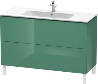 Duravit Duravit L-cube Mueble De Aseo Vertical, 2 Cajones, Ancho: 1220mm, Para Me By Starck 233612, Color: Jade Laca Alto Brillo - Lc662800303
