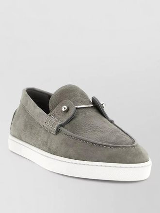 Christian Louboutin chambeliboat loafers round toe contrast sole
