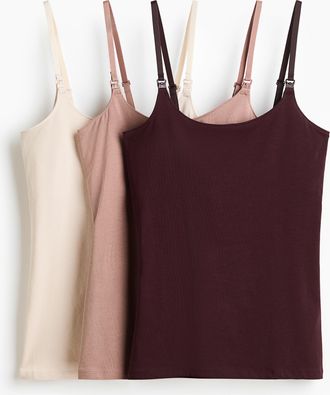 H&M MAMA 3er-Pack Stilltops - Red