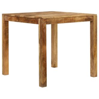 Berkfield Home Beautiful Dining Table Solid Mango Wood 82x80x76 cm in Brown | Size: 82 x 80 x 76 cm
