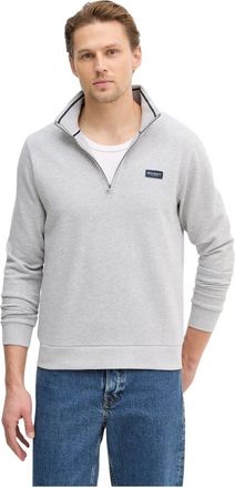 Hackett Sudadera con media cremallera - Sweatshirts & Hoodies - Hombre - Gris - S