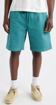 Carhartt Work in Progress Floyde Relaxed Fit Twill Shorts in Saguaro Garment Dyed at Nordstrom Rack, Size Xx-Large
