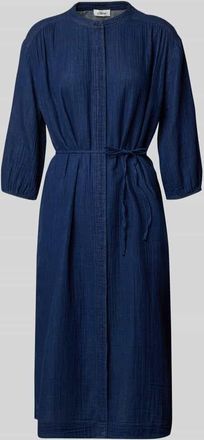 s.Oliver Red Label Loose Fit Freizeitkleid aus reiner Baumwolle in Jeansblau, Größe 34