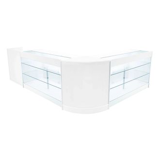 MonsterShop Aries LED Shop Counter Set CM60, TB60 & 2 x K1500 - White