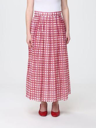 Max Mara Gonna in cotone e seta tartan