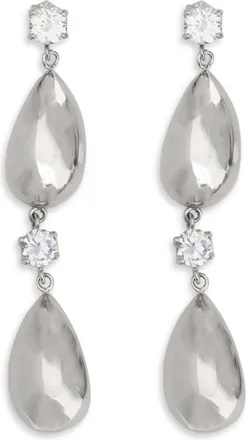 Magda Butrym Womens Earrings Re26 Rhodium Silver