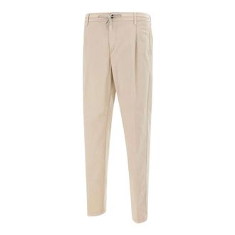 Eleventy Straight Trousers, male, Beige, Size: W32 Drawstring Trousers