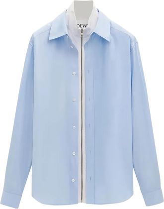 Loewe Camicia con zip - Blu