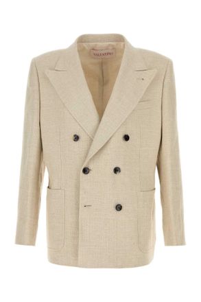Valentino Garavani Beige Linnenmix Blazer