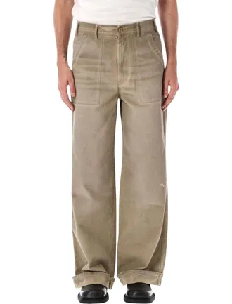 Acne Studios Beige Loose Trousers