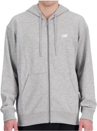 New Balance Sport Essentials Logo Fleece Full Zip Hoodie f&uuml;r Herren | grau