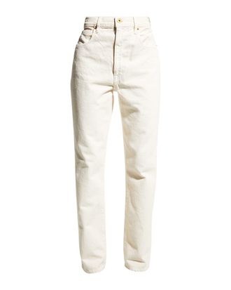 Slvrlake Denim London High-Rise Straight-Leg Jeans