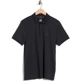 BOSS Paddy Short Sleeve Polo in Dark Blue at Nordstrom Rack, Size Xxx-Large