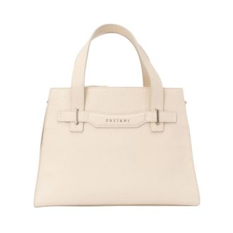 Orciani Posh Shopper - Dames - Tassen - Wit - Maat: ONE Size Leer