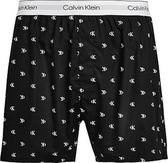 Calvin Klein Underwear Cotton Poplin Boxers Mens Jumpsuit & Rompers One Piece Diamond Logo Black : MD