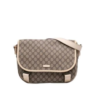 Gucci Pre-owned Cross Body Bags, female, Brown, Size: ONE SIZE Pre-owned Leather Cross Body Bag