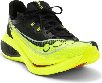 Saucony Endorphin Pro 5 Racing Shoe in Citron/Black at Nordstrom, Size 10.5