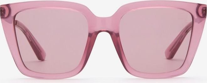 Check Engraved Square Sunglasses