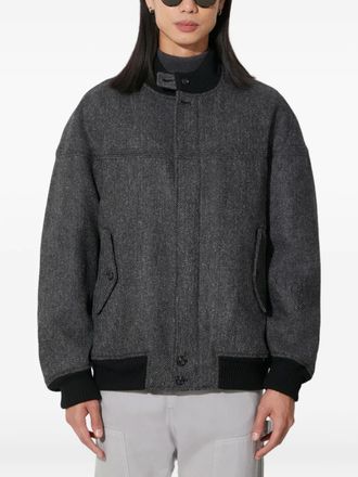 Baracuta G9 Herringbone bomber jacket - women - Cotton/Polyester/Polyester - M - Grey