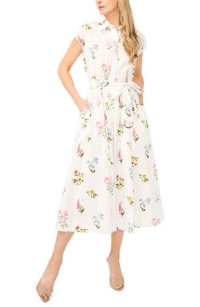 Ted Baker Riley Drop Shoulder Cotton Shirtdress in Vanilla Ice at Nordstrom, Size X-Large