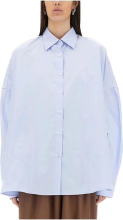 Dries Van Noten W.w. Shirt - Dames - Overhemden - Blauw - S - Overhemden