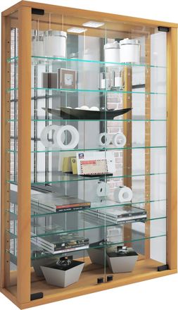 ebuy24 Ebuy24 - Vcm Vitrina Colgante Vitrina Vidrio Con Vidrio De Seguridad Esg Dimensiones Aprox. Al. 91 X An. 59 X P. 18 Cm Vidrio De Vitrina Colgante Mode