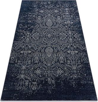 RugsX Rugsx - Carpet Wool jade 45008/500 Ornament dark blue / beige osta blue 200x250 cm